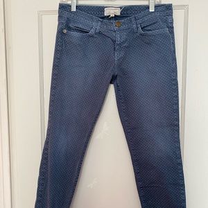 ADORABLE Current/Elliott polka dot skinny Capris